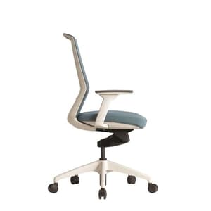 Office Chairs Bestuhl J1 White Side View