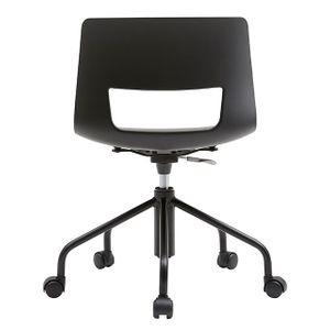 Office Chairs Fursys Button Black Rear View