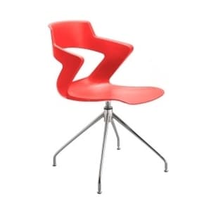 Office Chairs Zen Four Star Base in Red