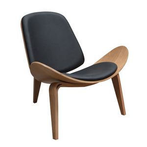 Office Seating Replica Hans Wegner Timber and Black