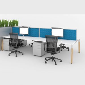 Office Workstations Sydney Delta Timber A 4 Person