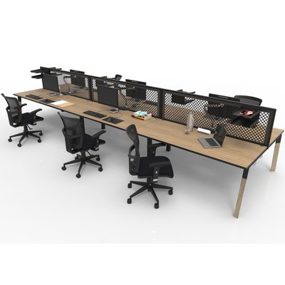 Office Workstations Sydney Delta Timber A 6 Person